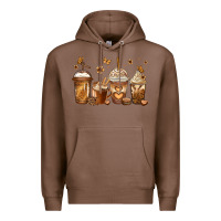 Chestnut melanin afro coffee cups Premium Hoodie - Jasminsmagicworld