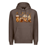 Coffee melanin afro coffee cups Premium Hoodie - Jasminsmagicworld