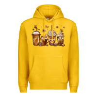 Lemon melanin afro coffee cups Premium Hoodie - Jasminsmagicworld