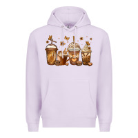 Lilac melanin afro coffee cups Premium Hoodie - Jasminsmagicworld
