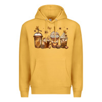 Mustard melanin afro coffee cups Premium Hoodie - Jasminsmagicworld