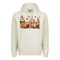 Oatmeal Heather melanin afro coffee cups Premium Hoodie - Jasminsmagicworld