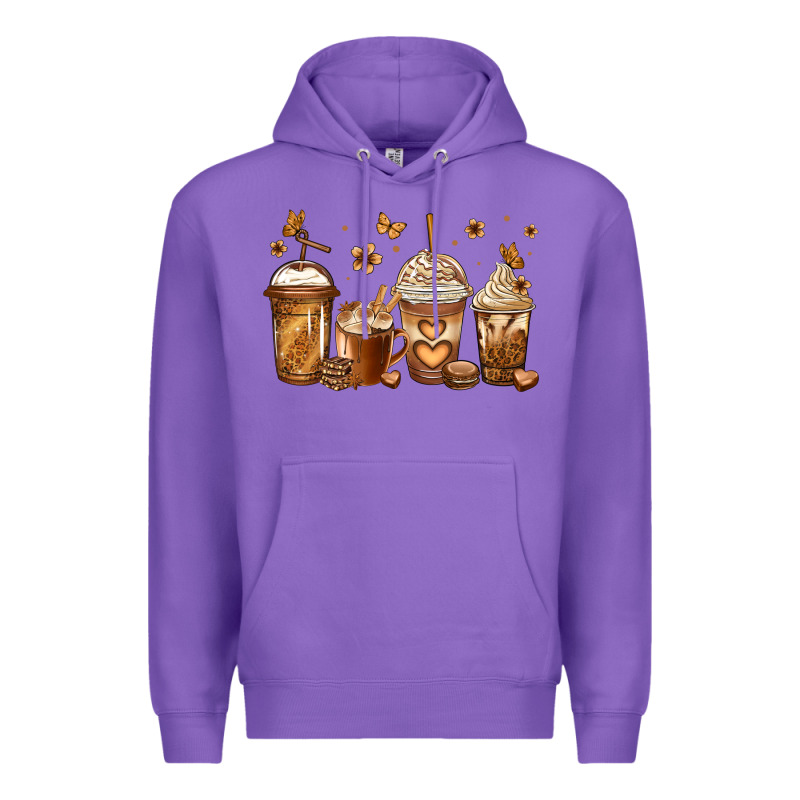Melanin Afro Coffee Cups Premium Hoodie by Jasminsmagicworld | Teevron
