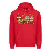 Red melanin afro coffee cups Premium Hoodie - Jasminsmagicworld