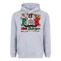 Heather Grey el papa mas chingon Heavyweight Hoodie - Zillion Design Studio