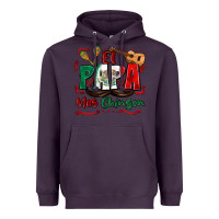 Plum el papa mas chingon Heavyweight Hoodie - Zillion Design Studio