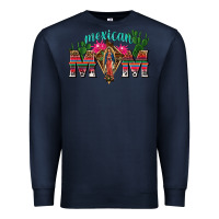 Navy mexican mom with cactus Premium Sweatshirt - texasbilliewilder