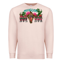 Pale Pink mexican mom with cactus Premium Sweatshirt - texasbilliewilder
