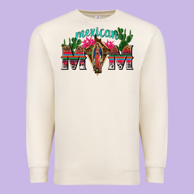 Mexican Mom With Cactus Premium Sweatshirt Designed By Texasbilliewilder