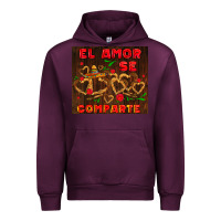 Mauve Wine el amor se comparte with churros Urban Hoodie - AdoDesignShop