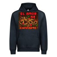Navy el amor se comparte with churros Urban Hoodie - AdoDesignShop