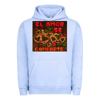 Pigment Grape Ice el amor se comparte with churros Urban Hoodie - AdoDesignShop