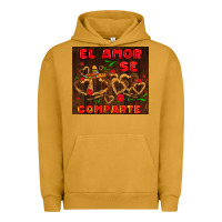 Pigment Peanut Butter el amor se comparte with churros Urban Hoodie - AdoDesignShop