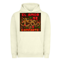 Pigment Pistachio el amor se comparte with churros Urban Hoodie - AdoDesignShop