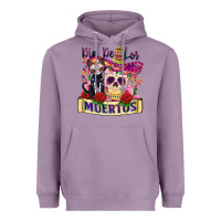 Lavender dia de los muertos Heavyweight Hoodie - Zillion Design Studio