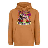 Meerkat dia de los muertos Heavyweight Hoodie - Zillion Design Studio