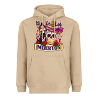Mushroom dia de los muertos Heavyweight Hoodie - Zillion Design Studio