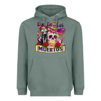 Sage dia de los muertos Heavyweight Hoodie - Zillion Design Studio