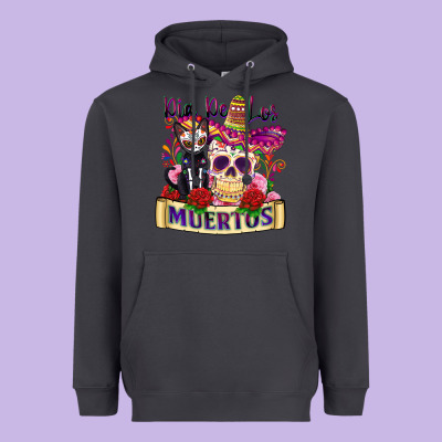 Dia De Los Muertos Heavyweight Hoodie Designed By Zillion Design Studio