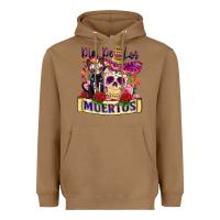 Toasted Coconut dia de los muertos Heavyweight Hoodie - Zillion Design Studio