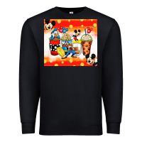 Black cartoon characters coffee cups Premium Sweatshirt - Zillion Design Studio