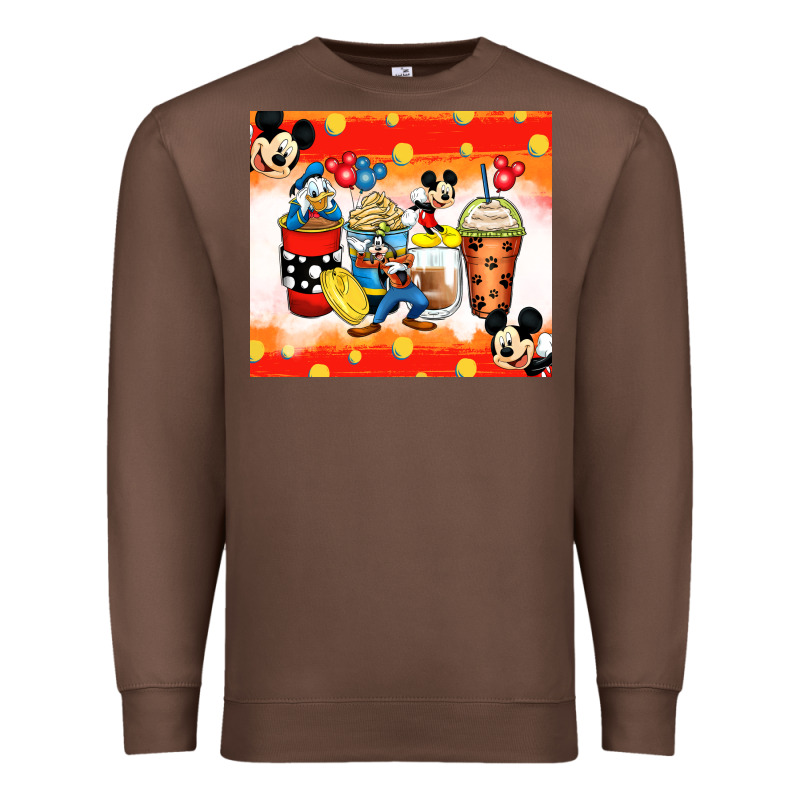 Cartoon Characters Coffee Cups Premium Sweatshirt by Zillion Design Studio | Teevron