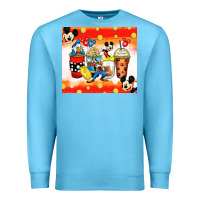 Ocean Blue cartoon characters coffee cups Premium Sweatshirt - Zillion Design Studio