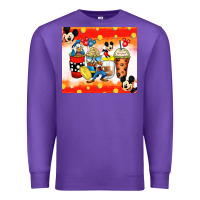 Purple cartoon characters coffee cups Premium Sweatshirt - Zillion Design Studio