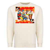 Sandshell cartoon characters coffee cups Premium Sweatshirt - Zillion Design Studio
