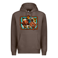 Coffee rodeo cowboy Premium Hoodie - JahusDesignShop