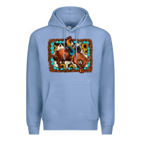 Colony Blue rodeo cowboy Premium Hoodie - JahusDesignShop