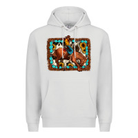 Dove Grey rodeo cowboy Premium Hoodie - JahusDesignShop