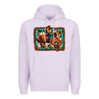 Lilac rodeo cowboy Premium Hoodie - JahusDesignShop