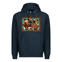 Navy rodeo cowboy Premium Hoodie - JahusDesignShop