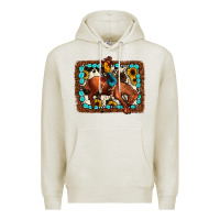 Oatmeal Heather rodeo cowboy Premium Hoodie - JahusDesignShop