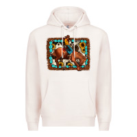 Pale Pink rodeo cowboy Premium Hoodie - JahusDesignShop
