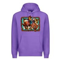 Purple rodeo cowboy Premium Hoodie - JahusDesignShop