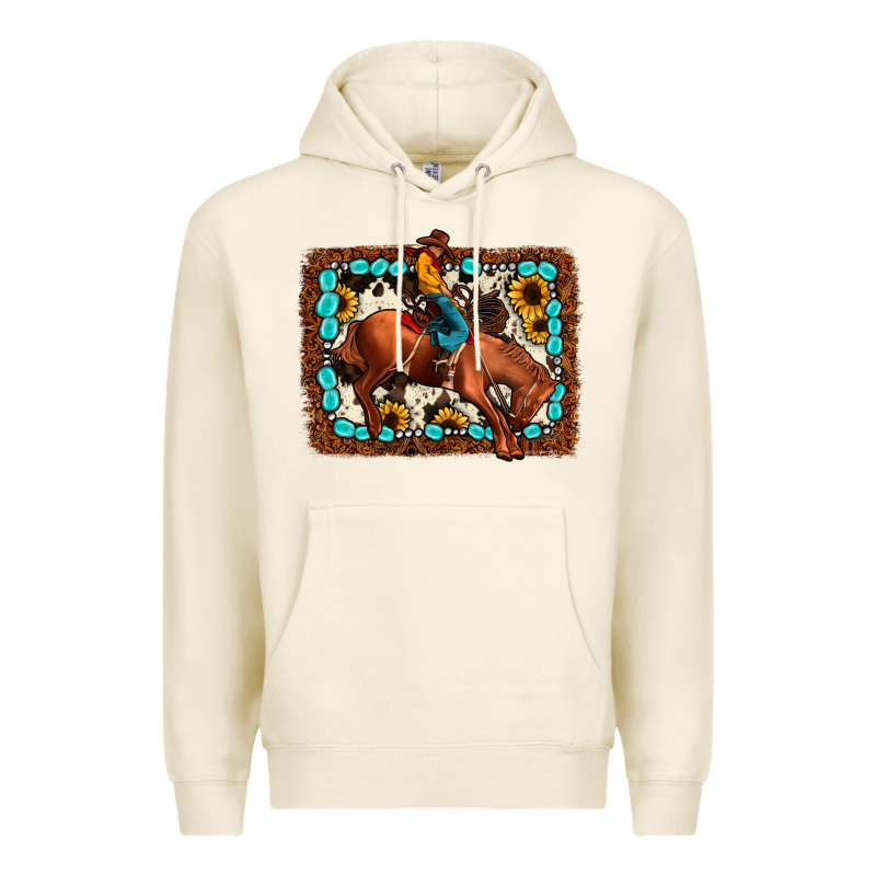 Rodeo Cowboy Premium Hoodie by JahusDesignShop | Teevron