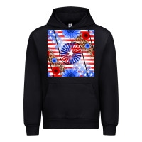 Black patriotic usa flag and sunflower Urban Hoodie - BundleAndBundleShop