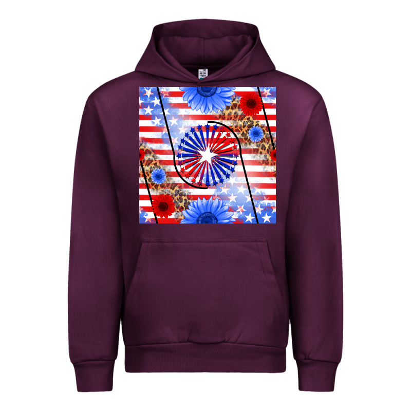 Patriotic Usa Flag And Sunflower Urban Hoodie by BundleAndBundleShop | Teevron