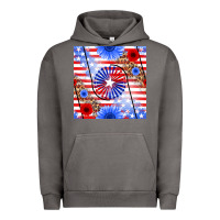 Pigment Tornado patriotic usa flag and sunflower Urban Hoodie - BundleAndBundleShop