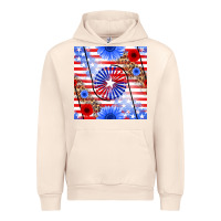 Sandshell patriotic usa flag and sunflower Urban Hoodie - BundleAndBundleShop