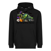 Black T-Rex Trick Rawr Treat Heavyweight Hoodie - RanaPortraitStore