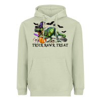 Matcha T-Rex Trick Rawr Treat Heavyweight Hoodie - RanaPortraitStore