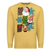 Antique Gold ho ho ho christmas Premium Sweatshirt - RanaPortraitStore