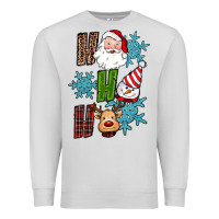 Dove Grey ho ho ho christmas Premium Sweatshirt - RanaPortraitStore