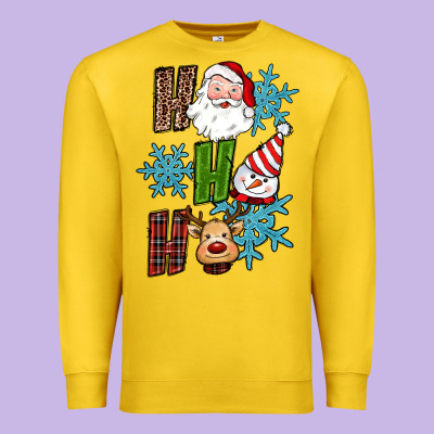 Ho Ho Ho Christmas Premium Sweatshirt Designed By Ranaportraitstore