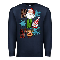 Navy ho ho ho christmas Premium Sweatshirt - RanaPortraitStore