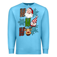 Ocean Blue ho ho ho christmas Premium Sweatshirt - RanaPortraitStore
