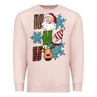 Pale Pink ho ho ho christmas Premium Sweatshirt - RanaPortraitStore